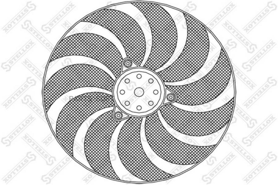 

STELLOX 29-99264-SX_вентилятор охлаждения!\ Audi 80 2.0/2.3/2.6/2.8/1.9TDi 91-94 1шт