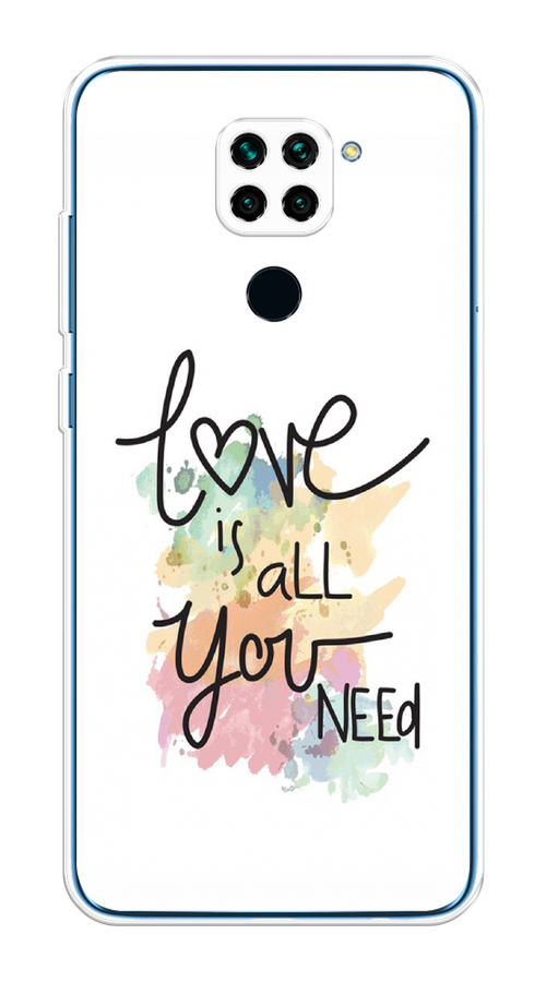 

Чехол на Xiaomi Redmi 10X/Redmi Note 9 "Love is all you need", Белый;черный;зеленый, 38250-1