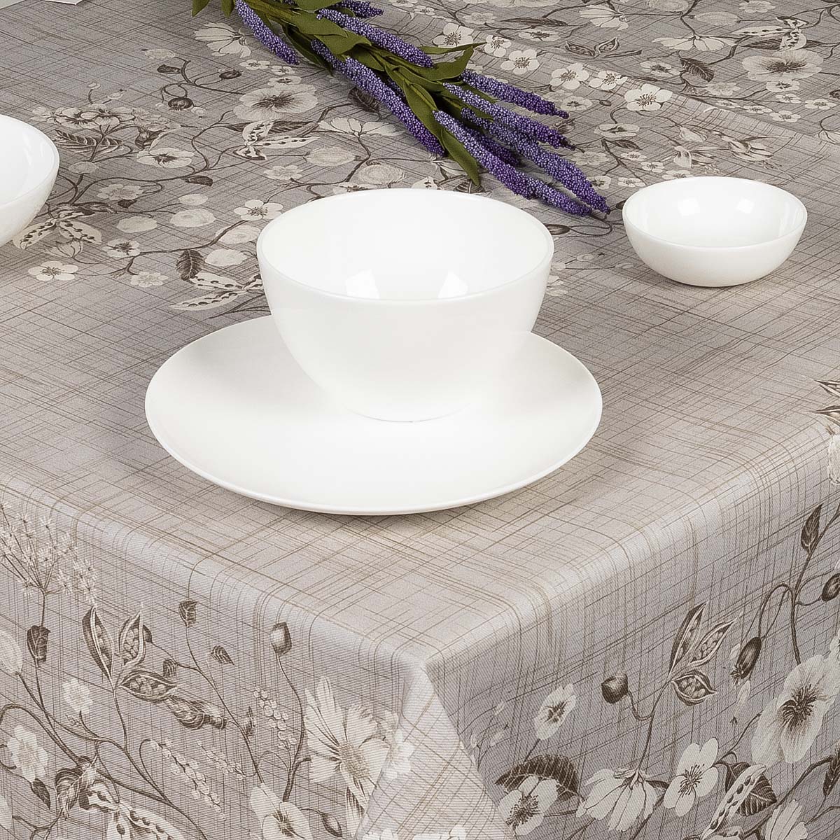 

Скатерть Pappel Stelly 170x310см, Серый