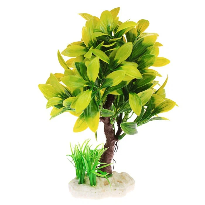 Растение Пижон Аква декоративное искусственное аквариумное, 15,5 х 12 х 20,5 см
