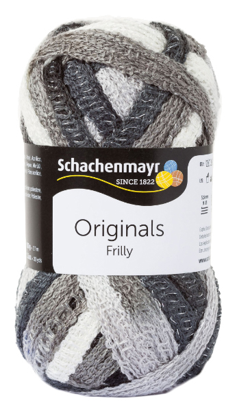 

Пряжа Schachenmayr 9807708 Frilly Original Coats (00088, gray mix), Разноцветный, Frilly