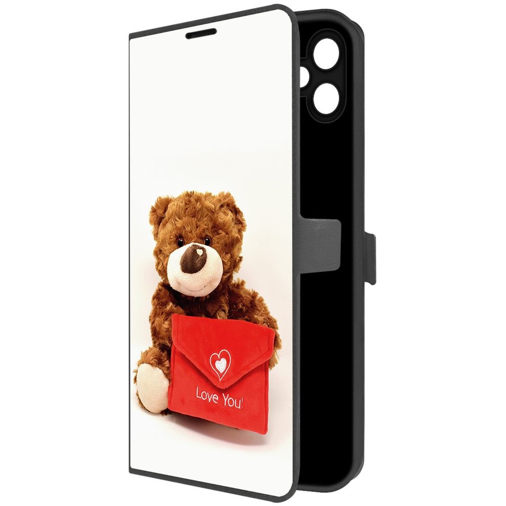 

Чехол-книжка Krutoff Eco Book для Samsung Galaxy A05 Медвежонок тебя любит (черный)