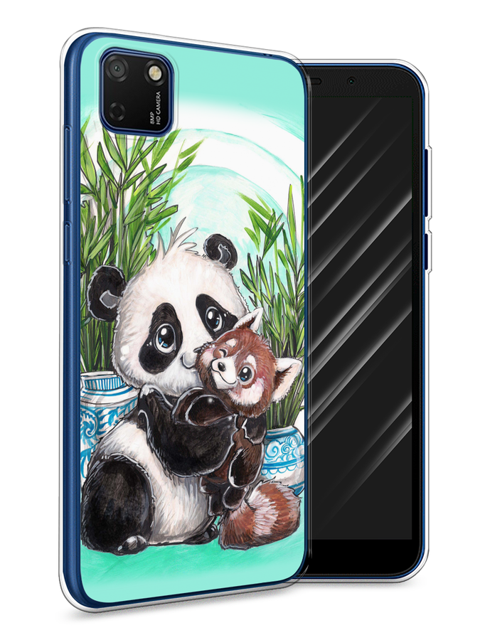 

Чехол Awog на Honor 9S "Друзья зверята", Голубой;белый;черный, 6102650-2