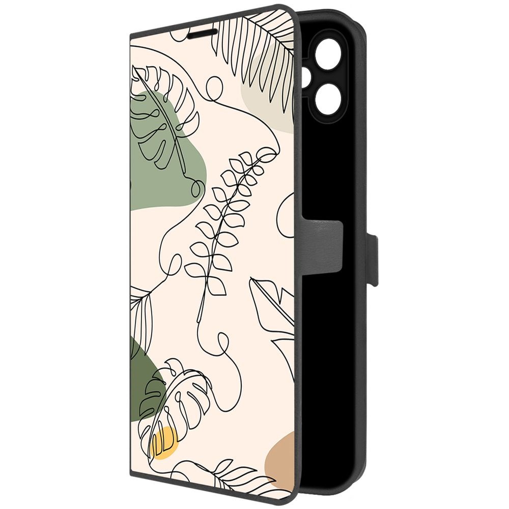 

Чехол-книжка Krutoff Eco Book для Samsung Galaxy A05 Линия весны (черный)