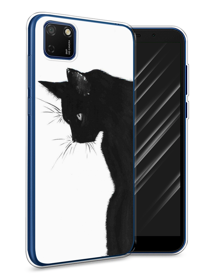 

Чехол Awog на Honor 9S "Black cat", Черный;белый, 6102650-1