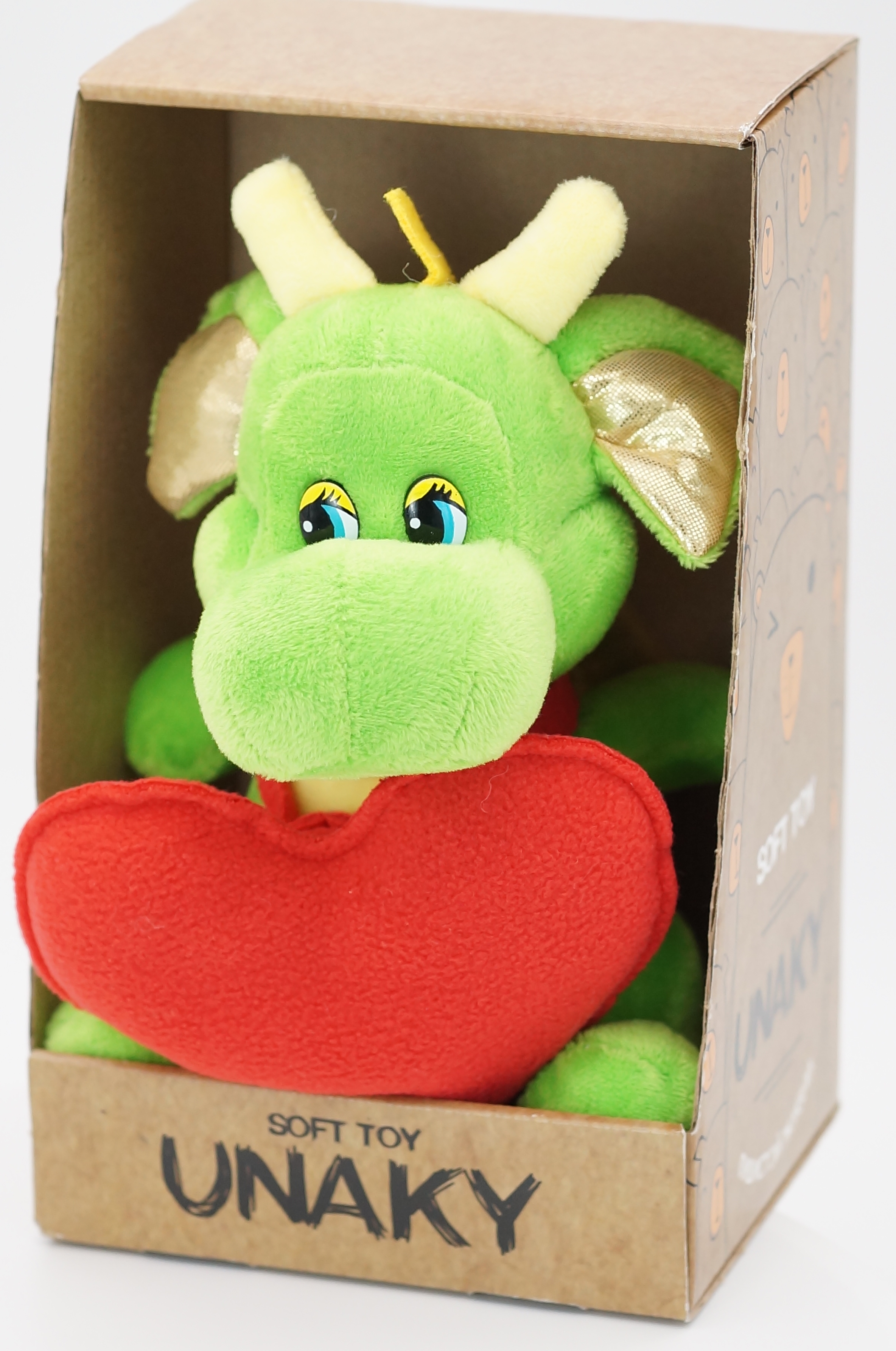 Мягкая игрушка Unaky Soft Toy дракон Горыныч 20-23 см 0965417-44K зеленый мягкая игрушка unaky soft toy крокодил роб 0888320m зеленый белый красный