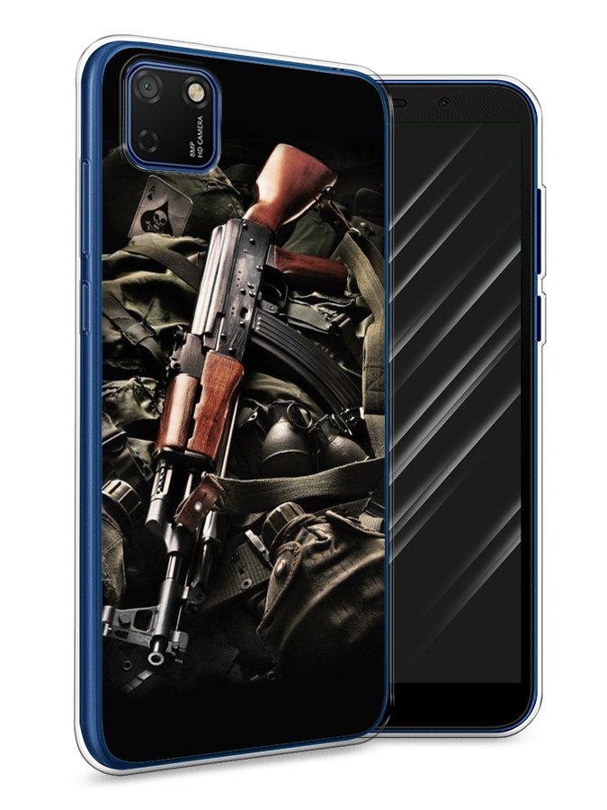 

Чехол Awog на Honor 9S "Автомат", Черный;коричневый;серый, 6102650-5