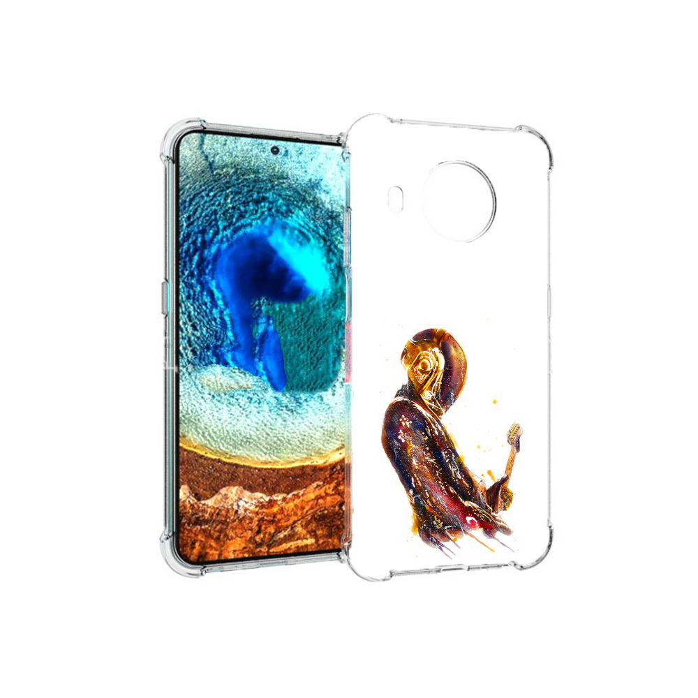 

Чехол MyPads Tocco для Nokia X20 космо-музыкант (PT159436.101.393), Прозрачный, Tocco