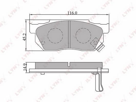 

Колодки торм.пер.HONDA Civic 1.3-1.5 91-95/Fit 01=>