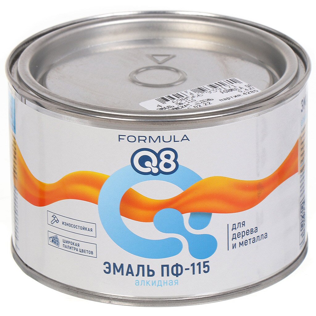 

Эмаль Formula Q8, ПФ-115, алкидная, глянцевая, салатная, 0.4 кг