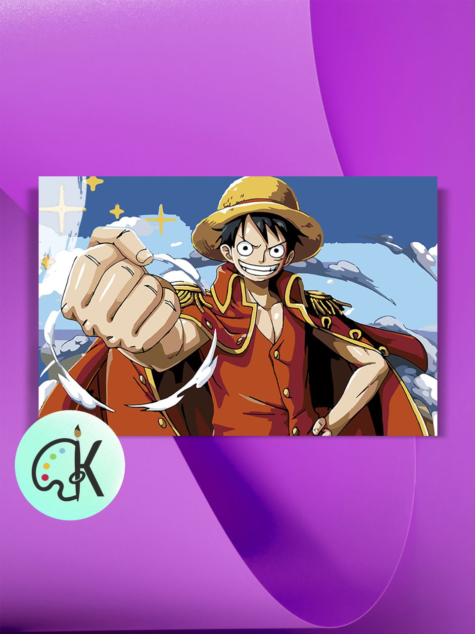 

Картина по номерам на холсте Культура Цвета One piece, 40 х 60 см, One piece