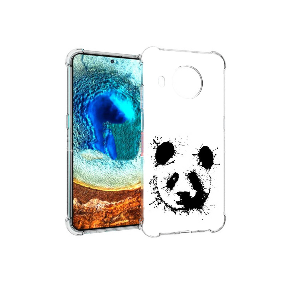 

Чехол MyPads Tocco для Nokia X20 клякса-панда (PT159436.101.389), Прозрачный, Tocco