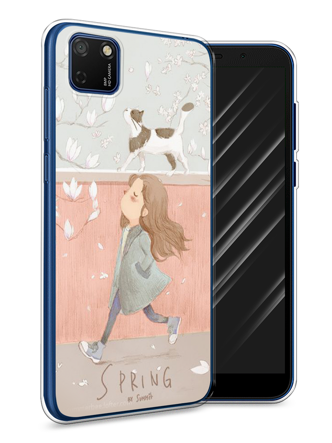 

Чехол Awog на Honor 9S "Девочка-весна", Серый, 6102650-7