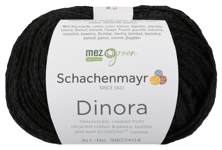 фото Пряжа schachenmayr 9807404 dinora (00099, schwarz)