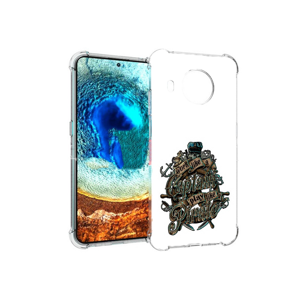 

Чехол MyPads Tocco для Nokia X20 капитан пиратов (PT159436.101.385), Прозрачный, Tocco