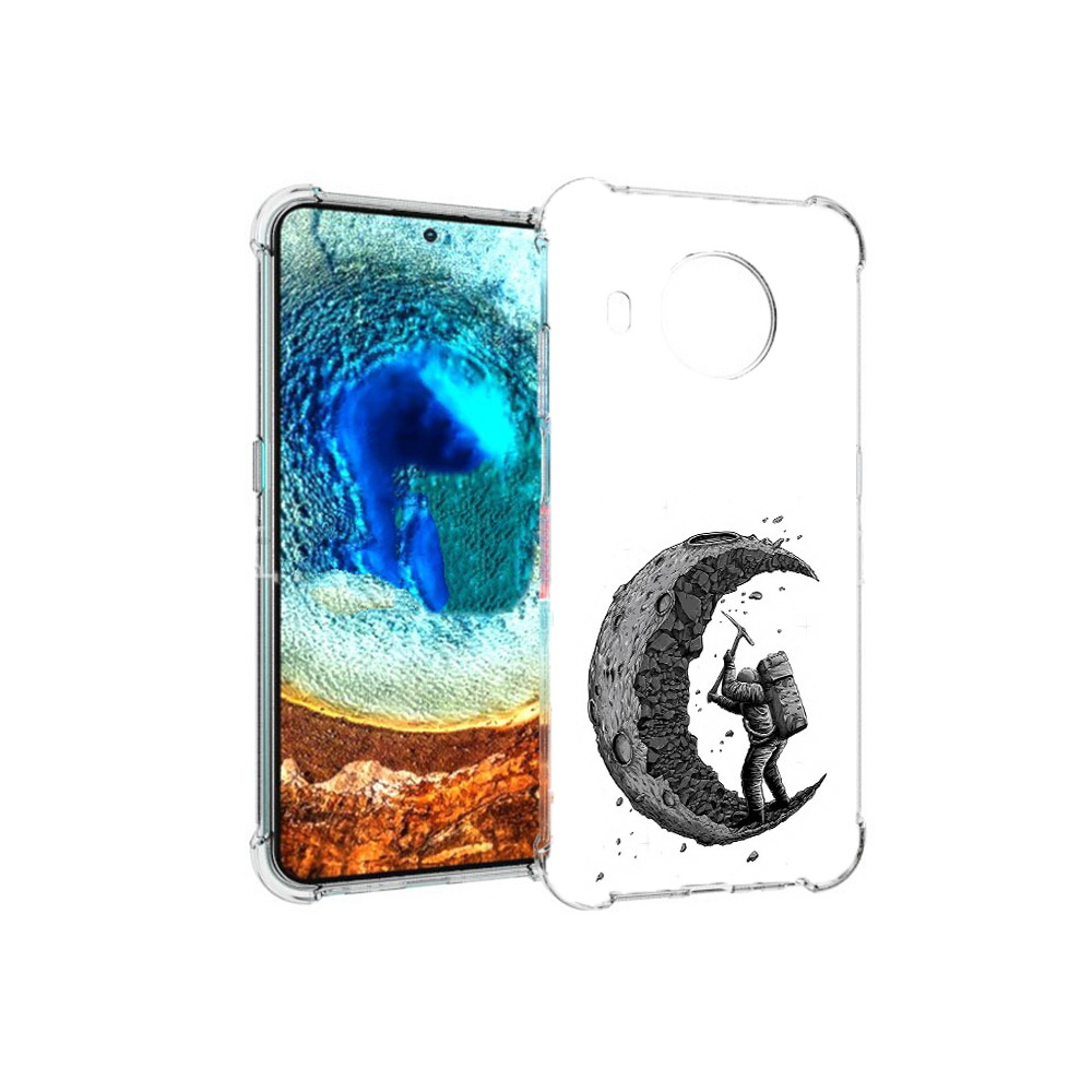 

Чехол MyPads Tocco для Nokia X20 камненная луна (PT159436.101.384), Прозрачный, Tocco