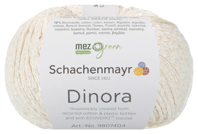 

Пряжа Schachenmayr 9807404 Dinora (00002, natur), Белый, Dinora