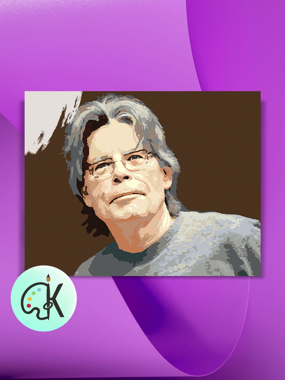 

Картина по номерам на холсте Культура Цвета Стивен Кинг, 30 х 40 см, Стивен Кинг