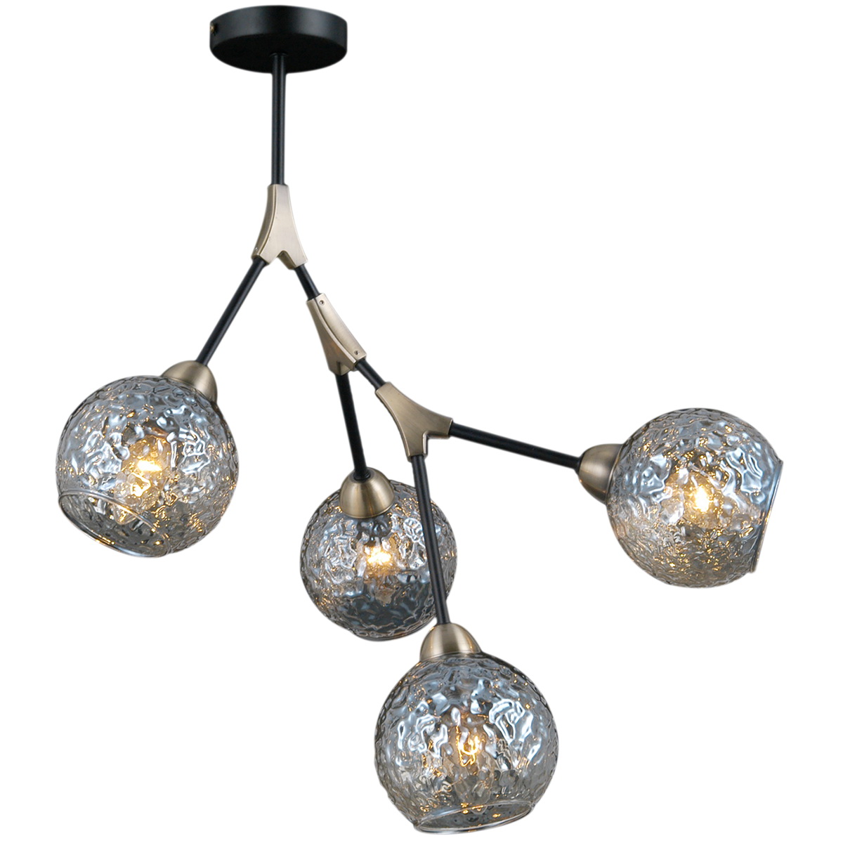 фото Люстра потолочная illumico il0263-4psq-79 bk ab