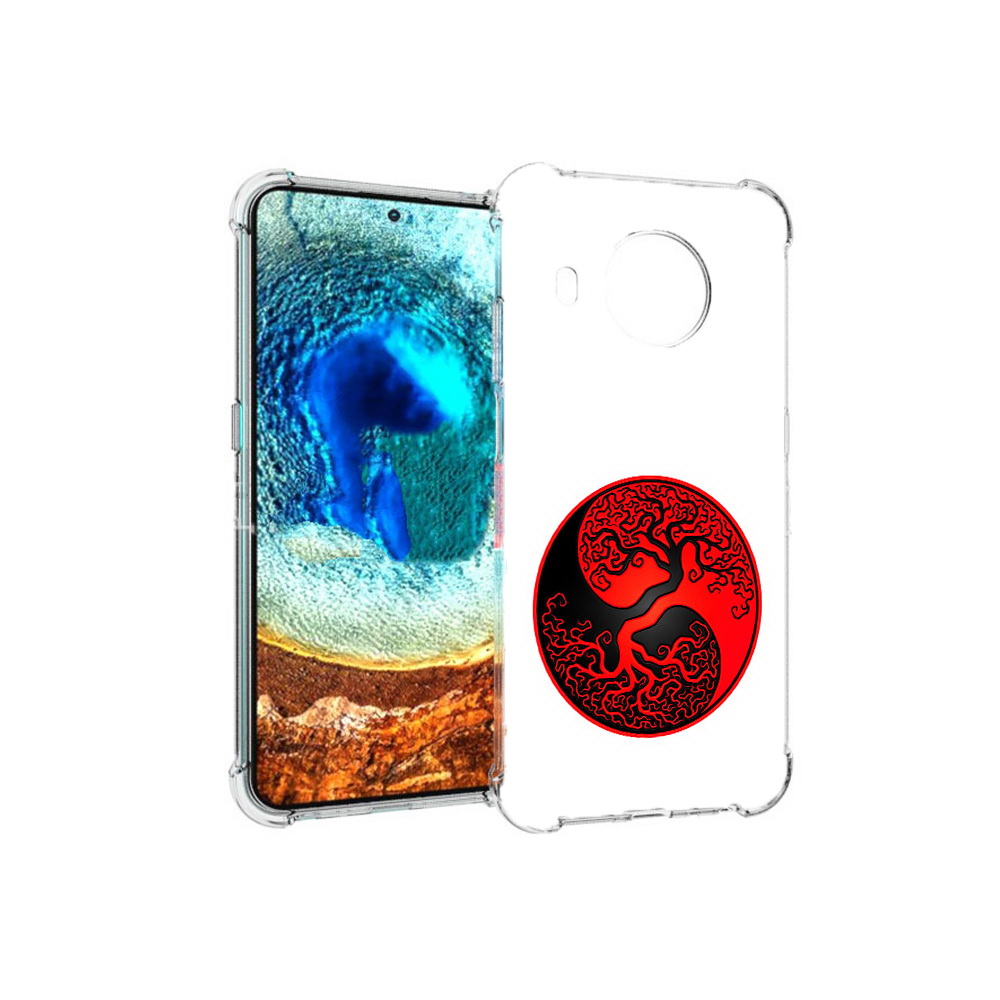 

Чехол MyPads Tocco для Nokia X20 инь янь дерево (PT159436.101.379), Прозрачный, Tocco
