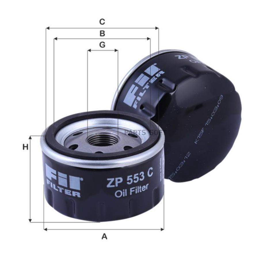 

Фильтр Масляный Renault Logan/Clio Mit Car/Lada Largus Fil Filter Zp553c Renault Logan/Cli