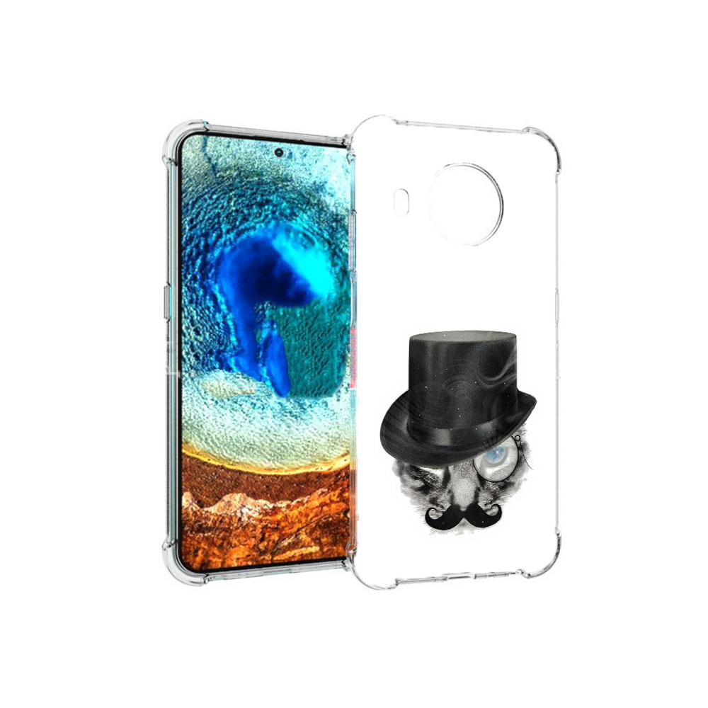

Чехол MyPads Tocco для Nokia X20 интелегентный кот (PT159436.101.378), Прозрачный, Tocco
