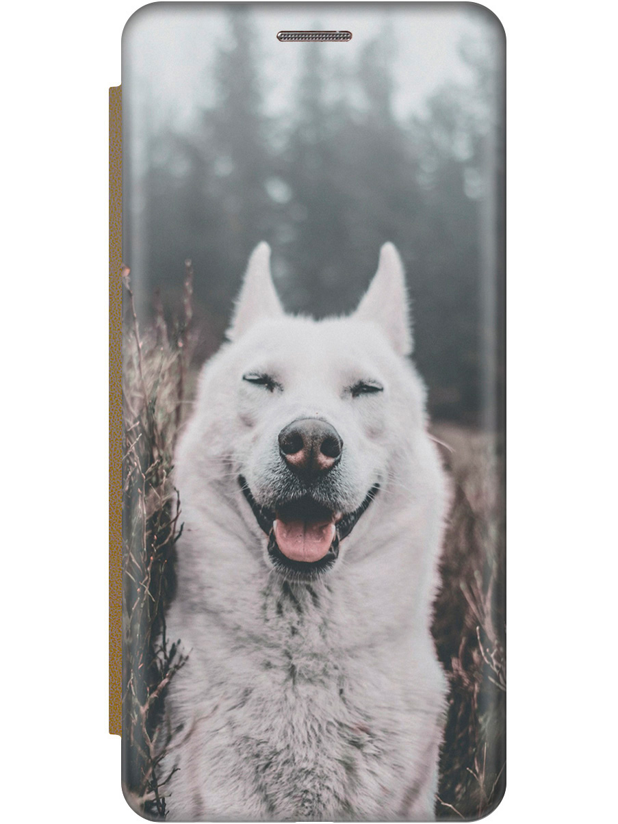 

Чехол-книжка на Xiaomi Redmi 13C "Довольный пес" золотой, Серый;черный, 20001466