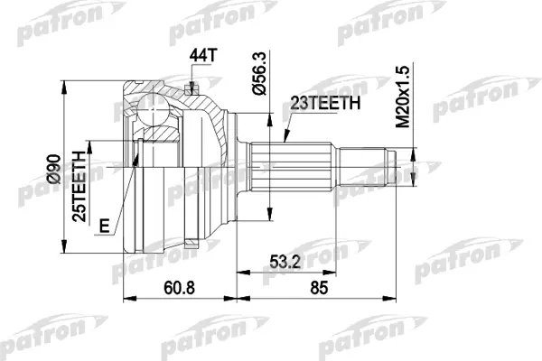 

PATRON ШРУС PATRON PCV1422