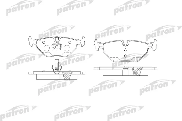 

Тормозные колодки PATRON дисковые PBP1301