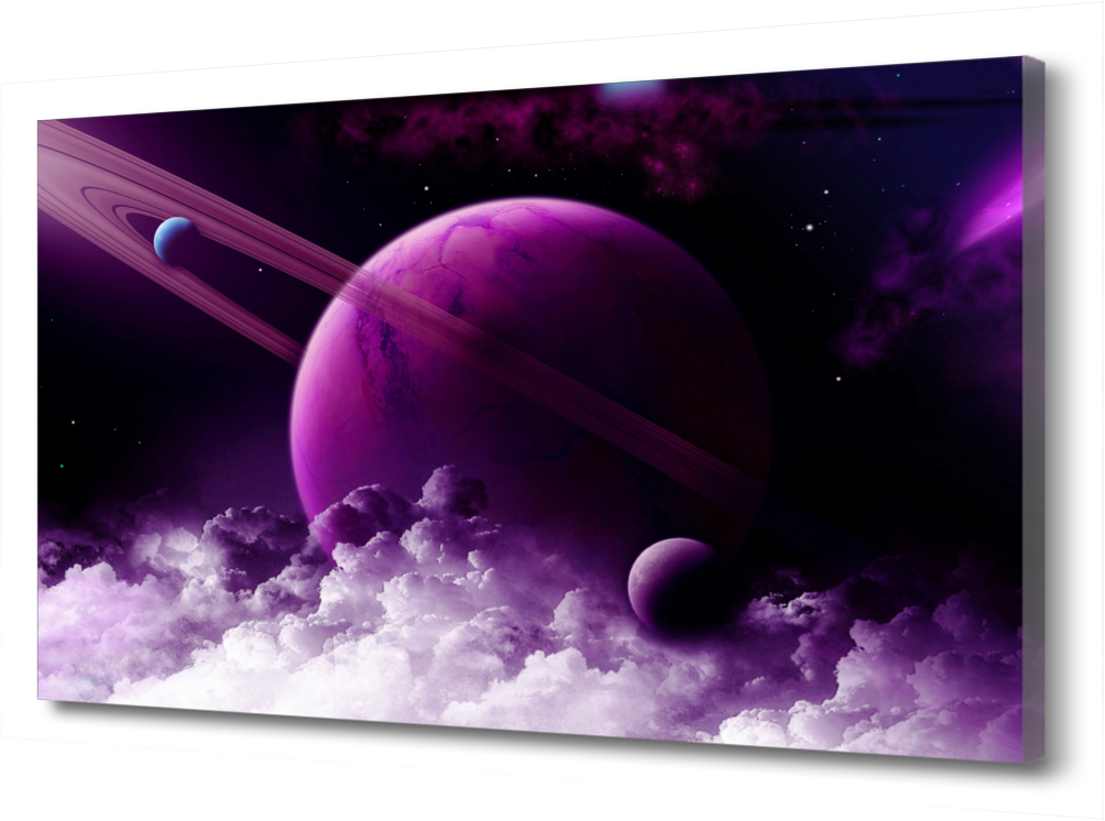 

Картина на холсте Фиолетовый космос PRC-1539 (60x40см). Натуральный холст