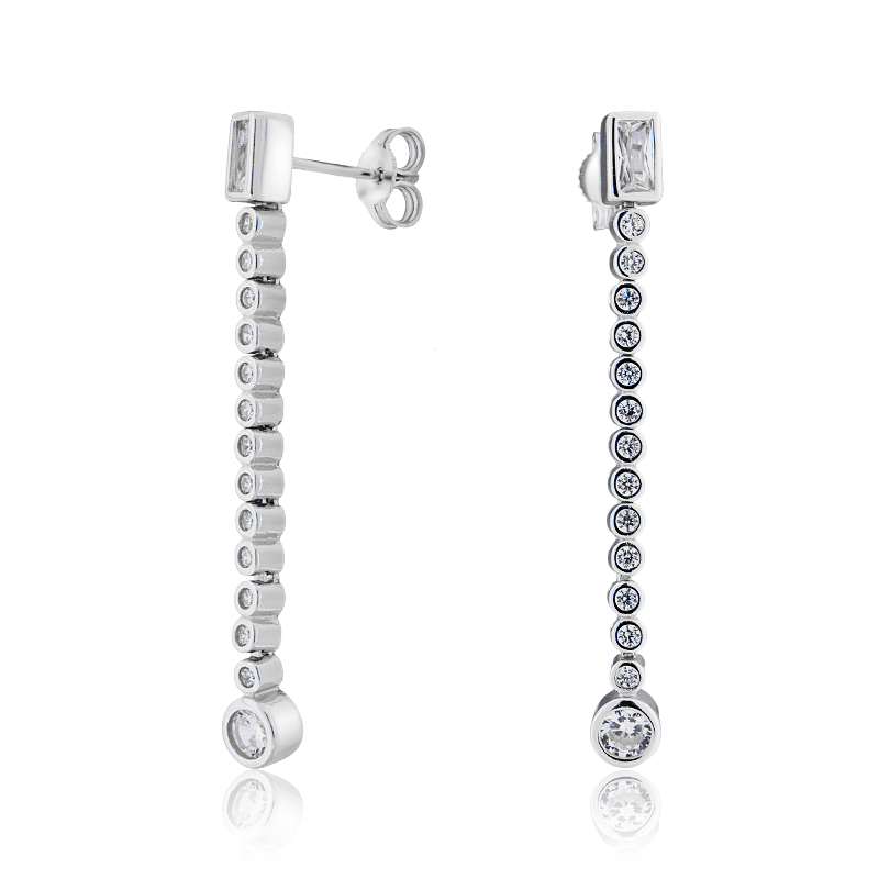 

Серьги из серебра с фианитом ЮВЕЛИР КАРАТ 2128601/9, 2128601/9