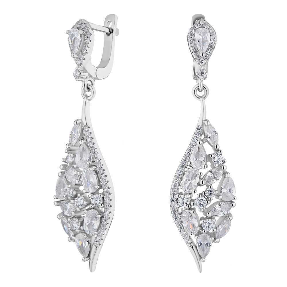 

Серьги серебряные с фианитами Ювелир Карат B11505-E