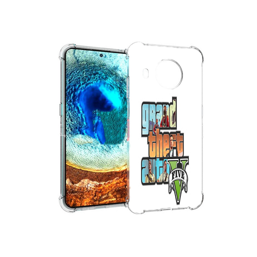 

Чехол MyPads Tocco для Nokia X20 игра гта (PT159436.101.373), Прозрачный, Tocco