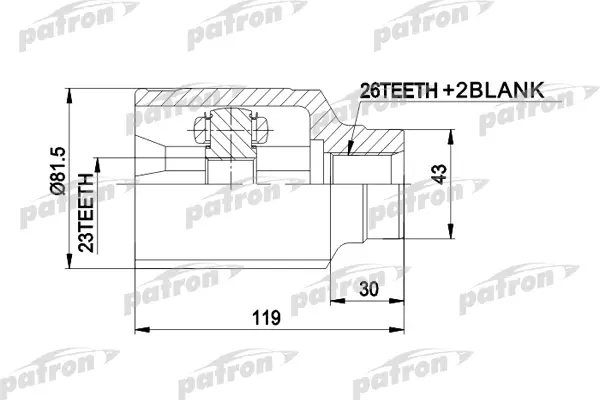 

PATRON ШРУС PATRON PCV8301