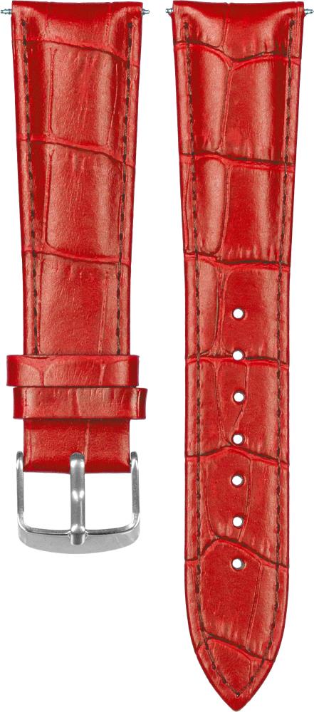 

Ремешок кожаный GSMIN Crocodile 22 мм (Красный), Ремешок кожаный GSMIN Crocodile 22 мм