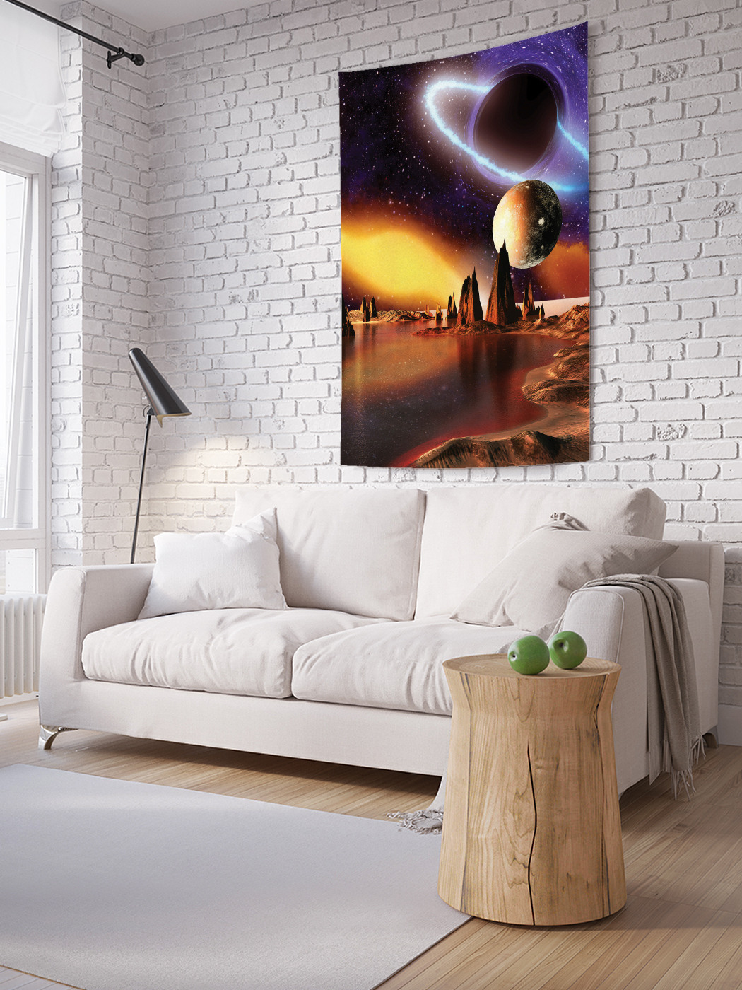 

Вертикальное фотопанно на стену JoyArty Космическое озеро 150x200 см, Космическое озеро