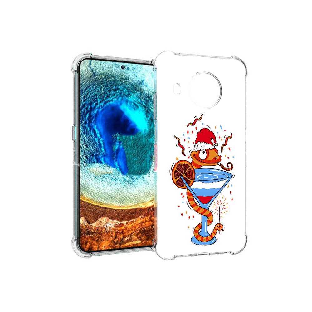 

Чехол MyPads Tocco для Nokia X20 змейка (PT159436.101.364), Прозрачный, Tocco