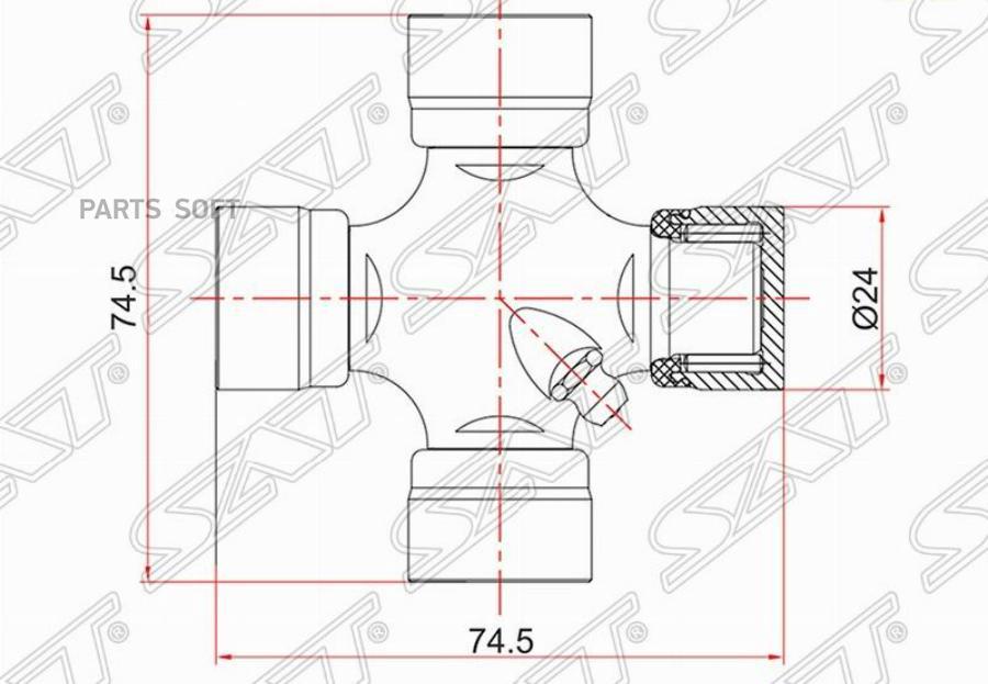 

Крестовина карданного вала CHEVROLET CAPTIVA C100/OPEL ANTARA/DAEWOO WINSTORM 07-