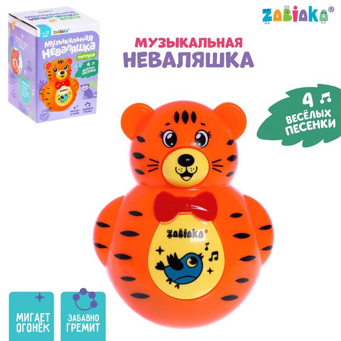 

Неваляшка ZABIAKA Тигруля звуковые эффекты, в коробке, "Тигруля" звуковые эффекты, в коробке