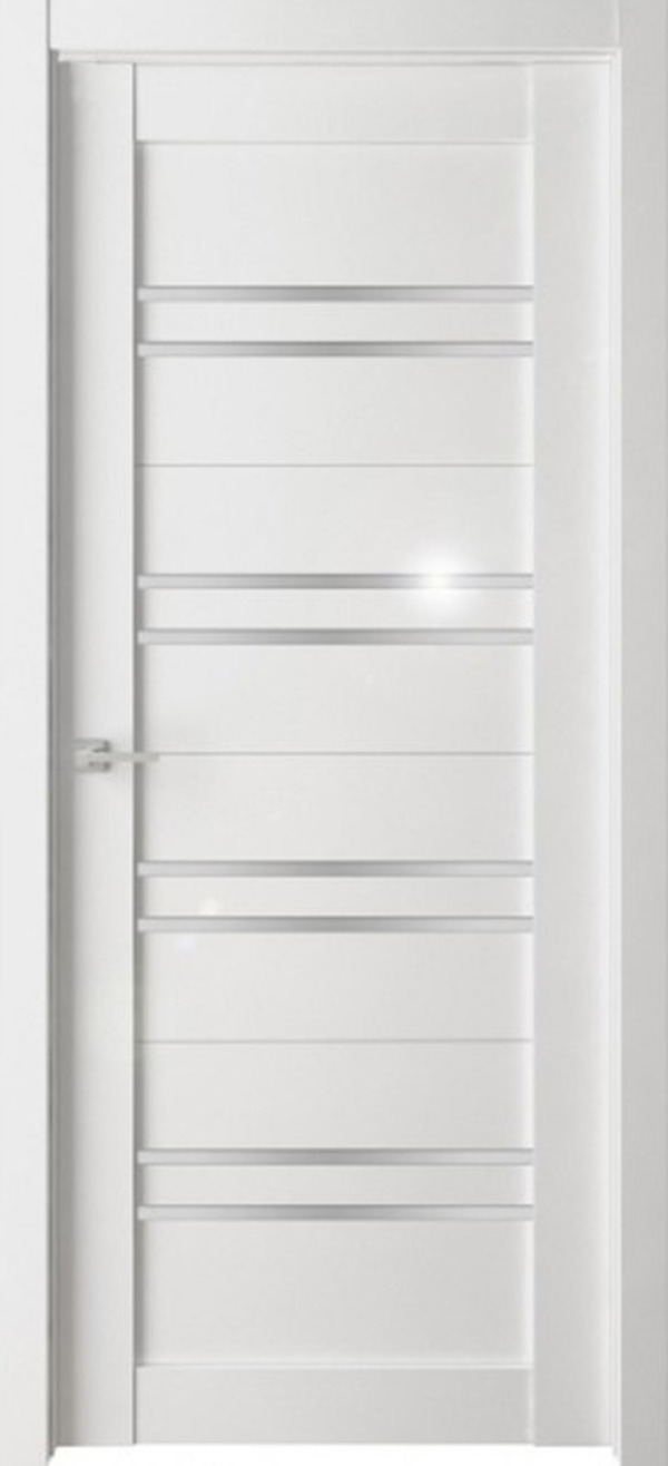 фото Дверь межкомнатная двери гуд дельта d1 600х2000 мм белый бьянко/белая сатинат пвх экошпон
