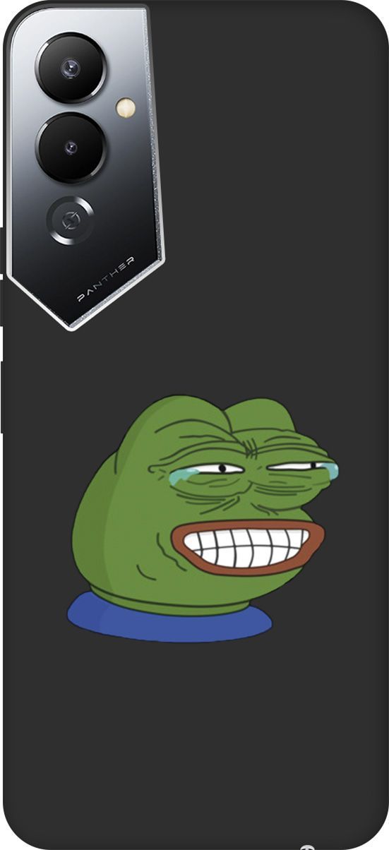 

Чехол на Tecno Pova 4 с 3D принтом "Pepe the Frog" черный, Черный;зеленый, 158055