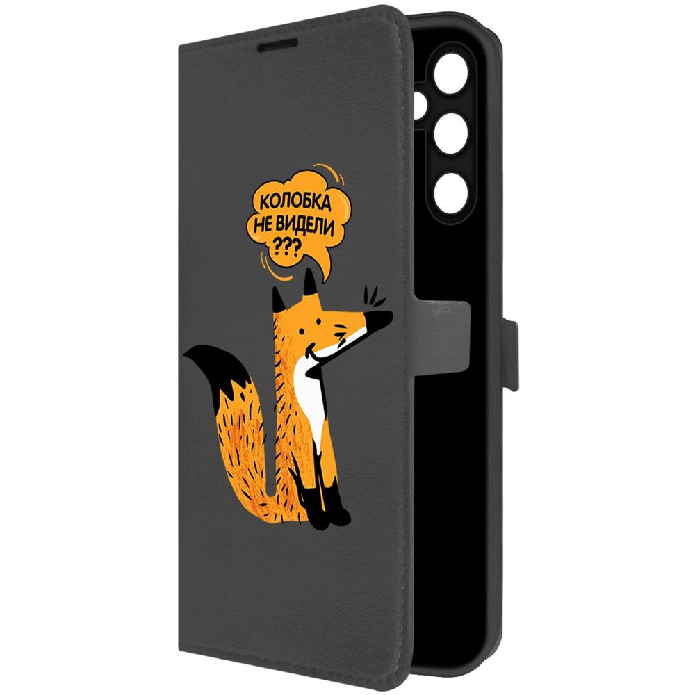 

Чехол-книжка Krutoff Eco Book для Samsung Galaxy A05s Лиса (черный)