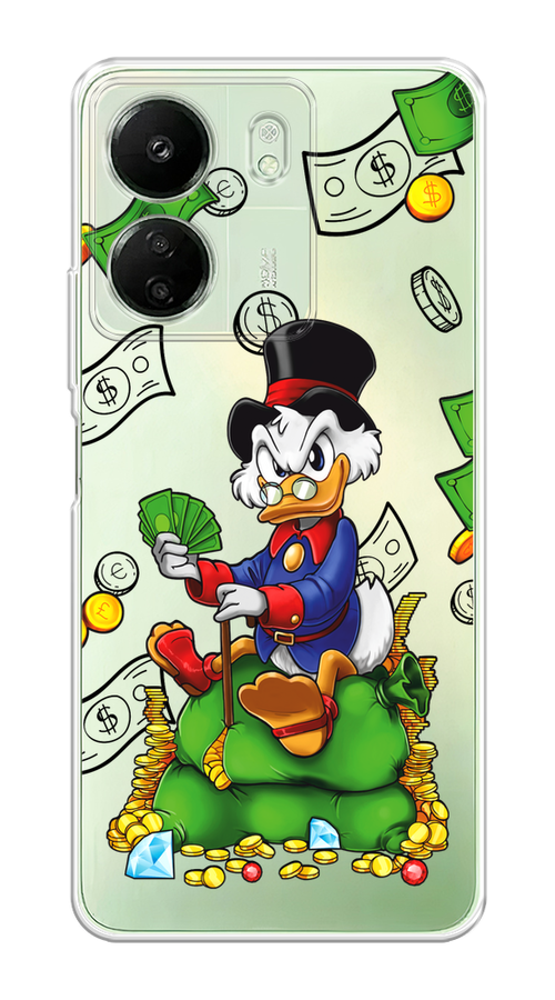 

Чехол на Xiaomi Redmi 13C/Poco C65 "Scrooge Richness", Черный;синий;зеленый, 320650-1