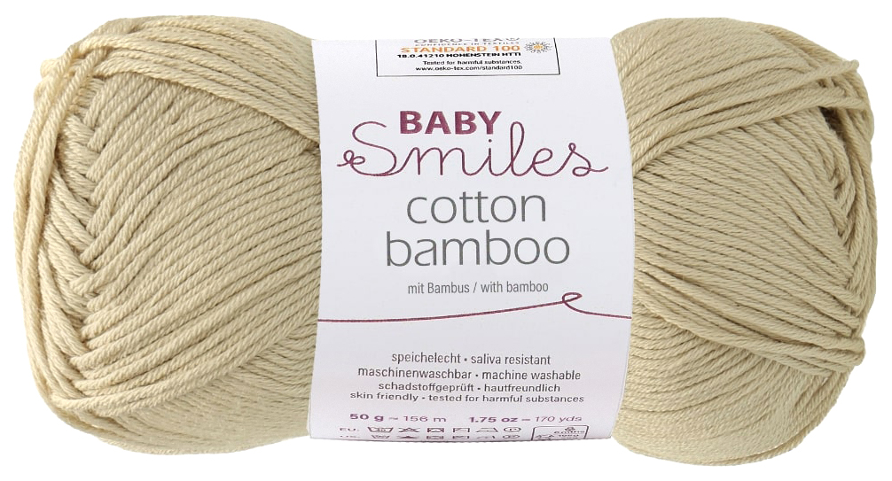 

Пряжа Schachenmayr 9807370 Cotton Bamboo Baby Smiles (01003), Бежевый, Cotton Bamboo