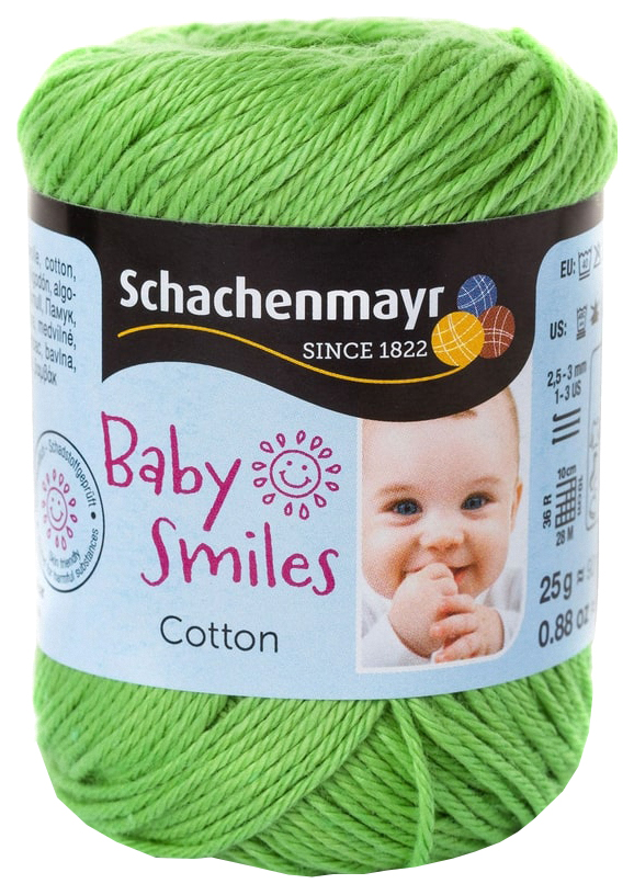 фото Пряжа schachenmayr 9807350 cotton baby smiles (01072, apfelgrun)