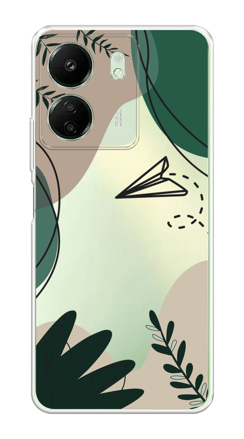 

Чехол на Xiaomi Redmi 13C/Poco C65 "Secret Garden", Зеленый;бежевый;черный, 320650-1