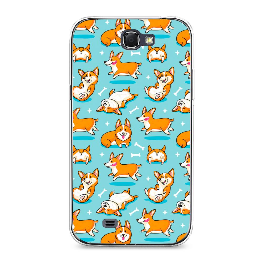 

Чехол Awog на Samsung Galaxy Note 2 / Самсунг Note 2 "Веселые корги", Коричневый, 23250-2