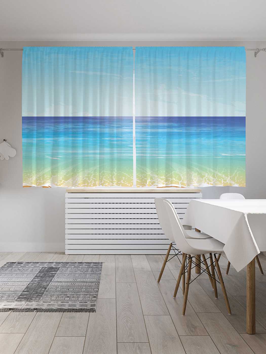

Шторы JoyArty c фотопечатью "Море зовет" из сатена, 290х180 см, Море зовет