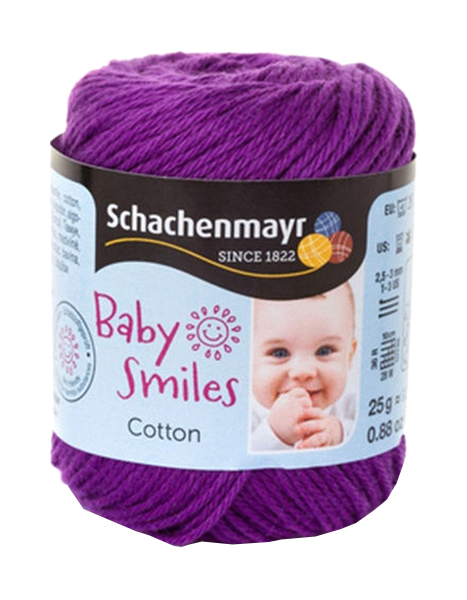 фото Пряжа schachenmayr 9807350 cotton baby smiles (01049, violett)