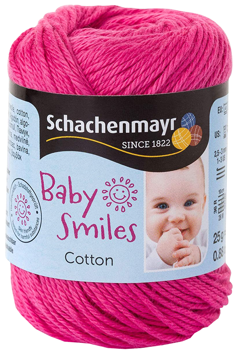 фото Пряжа schachenmayr 9807350 cotton baby smiles (01036, pink)